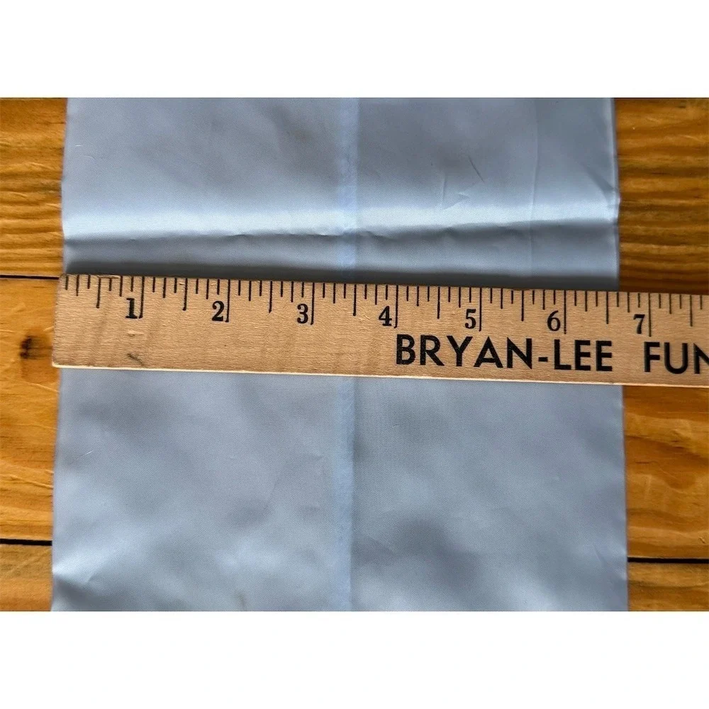 Vintage Light Blue Scarf Neckerchief Signed Nina Eddie Miles Elvis‎ impersonator